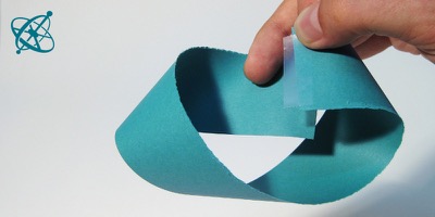 Sciensation hands-on experiment for school: Not everything has two sides ( maths, geometry, topology, Möbius strip)